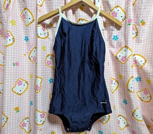 53 ^_^ Japanese SchoolGirl Swimsuit. Navy. Excellent～Perfect! Size M. Sprinter - Picture 1 of 8