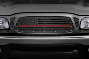 Custom Aftermarket Steel Grille Kit for 2001-2004 Toyota Tacoma RED LIVES MATTER - Bild 1 von 3