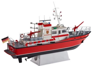 Fire Fighting Boat FLB-1 with Fittings Kit - 1:25 Scale Krick Robbe RC Model Kit - Picture 1 of 9
