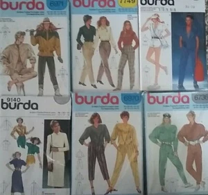 BURDA Vintage Sewing Patterns 70's & 80's Dresses Pants Jackets -U Pick! Lot #16 - Picture 1 of 19