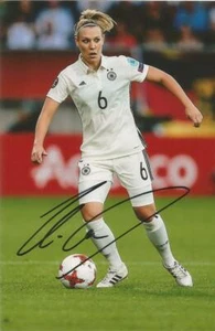 GERMANY & BAYERN MUNICH LADIES* KRISTIN DEMANN SIGNED 6x4 ACTION PHOTO+COA - Picture 1 of 1