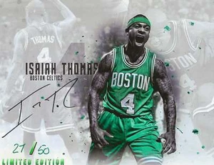 Isaiah Thomas Autographed LTD EDITION NUMBERED (27) Signed "CELTICS" 8x10 photo - Picture 1 of 1