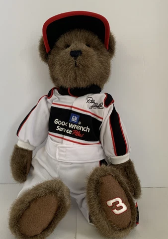 DALE EARNHARDT #3 Intimidator GoodWrench Nascar BOYDS Bear Plush 16” Cover