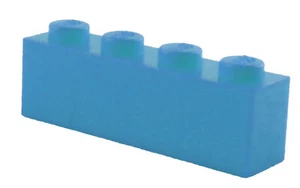 Lego 10 Stück mittel azurblaue (medium azure) Steine 1x4 Stein (3010) Neu - Bild 1 von 1