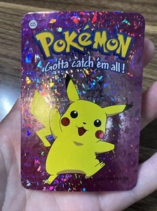 Pikachu #025 2000 Pokémon Vending Prism Holo Sticker Card - Near Mint Vintage - Picture 1 of 2