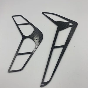 Juego de aletas de carbono Henselit 3dmp. - Helicóptero vintage. - Imagen 1 de 2