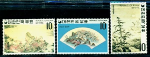 1970 Yi Dynasty Paintings,Landscapes,fan painting,mountains,KOREA,Mi.725,MNH - Picture 1 of 1