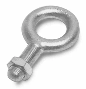 Rice Lake Eye Bolt, 1/4-28NFx1 Shank 500 lb Steel Zinc Plated Jam Nut INCL - Bild 1 von 1