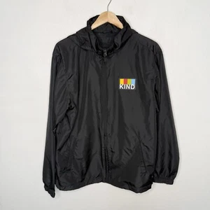 Kind Bars Black Men’s Hooded Jacket Rain Coat North End Outdoor Men’s Medium - Picture 1 of 6