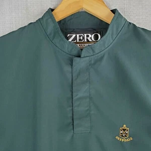ZERO RESTRICTION x DEEPDALE Size Medium Made in USA Green Mens Vest Golf 1/4 - Picture 1 of 12