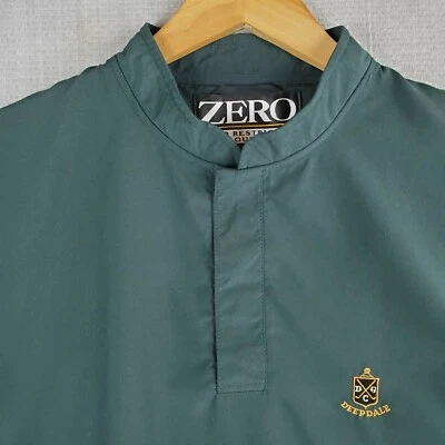 ZERO RESTRICTION x DEEPDALE Size Medium Made in USA Green Mens Vest Golf 1/4  - Image 1 of 4