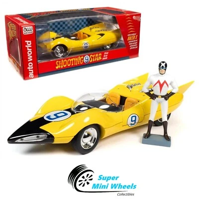 Auto World 1:18 Speed Racer Shooting Star with Racer X Figure - Diecast - Image 1 of 4