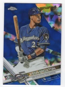 2017 Topps edizione zaffiro cromato tiratura 250 Keon Broxton #182 Milwaukee - Foto 1 di 2