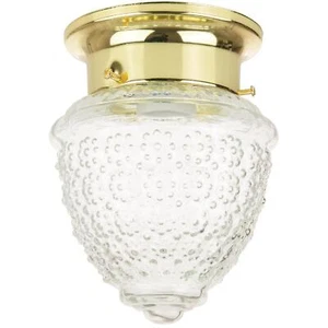 Diodesy 3.5" Energy Saving Pineapple Style Fixture Polished Brass Finish Clear - Picture 1 of 1