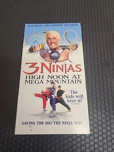 3 Ninjas: High Noon At Mega Mountain VHS Tape Movie 1998 Hulk Hogan - Picture 1 of 3