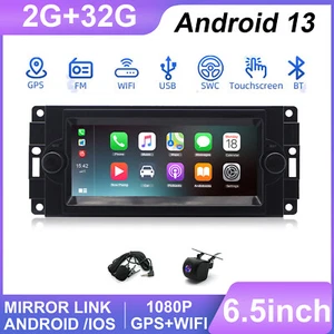 Car Stereo Radio Navigation Head Unit For Dodge Jeep Chrysler Carplay Camera - Picture 1 of 14