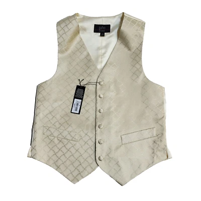 1860 Gold Diamond 2 Pocket Button Formal Waistcoat Men's UK XS 36'' BNWT - Image 1 of 4