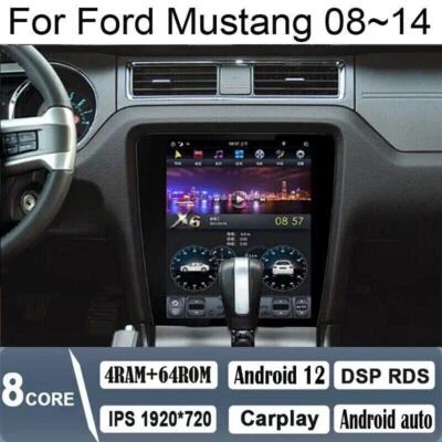 12.1" Android Navigation Car Gps Stereo Radio Carplay For Ford Mustang 2008~2014 - Image 1 of 4