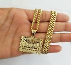 10k last supper charm with Real gold Miami Cuban chain 24inch  5mm 10kt gold set