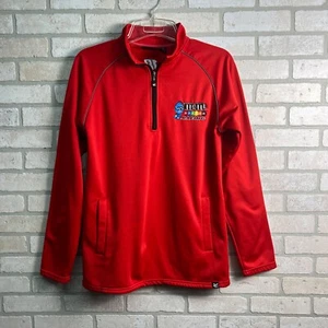 Kyle Busch M&M's Racing 1/4 Zip Pullover Jacket Mens Size Small Red #18 NASCAR - Picture 1 of 9