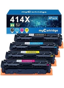 414x Tonerkartuschen 4er Pack hohe Reichweite (mit Chip) kompatibel offene Verpackung. - Bild 1 von 7