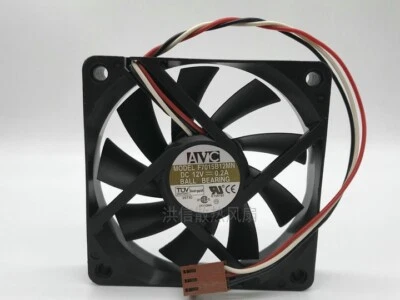 AVC F7015B12MN 12V 0.2A 7cm 70mm CPU 3-wire AMD cooling fan 3pin - Image 1 of 3