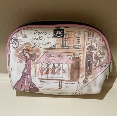 Б/у 🌺IZAK Нью-Йорк 🌺Косметический макияж сумка - очень хорошем состоянии - Изображение 1 из 4