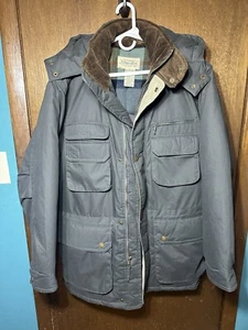St Johns Bay Jacket Men's Medium Gray Outdoors Chore Coat Parka Workwear - Picture 1 of 4