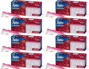 Ziploc GAL Lebensmittel Aufbewahrungsbeutel Grip 'n Seal Technologie 240 Stück, Urlaubsdesigns - Bild 1 von 8