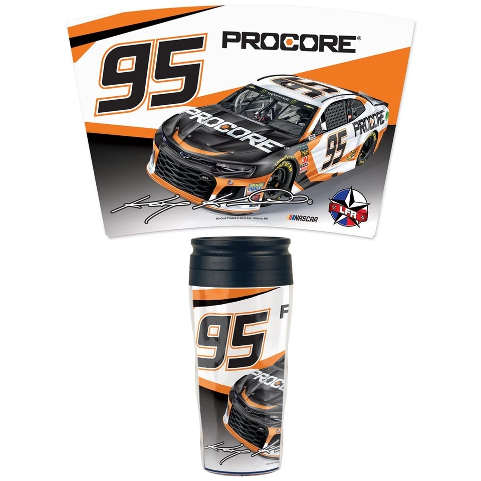 Taza de viaje Kasey Kahne 2018 Wincraft #95 Procore 16 oz ¡Envío gratuito! Foto 1 de 1