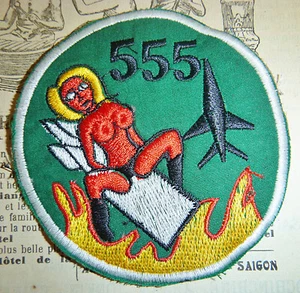 DEVIL GIRL - Patch - Triple Nickel - 555th Tactical Fighter - Vietnamkrieg, 2818 - Bild 1 von 2