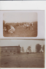 3 x Foto AK Friedrichshof Ostpreußen Kr. Ortelsburg Bauernhof Kühe Kuh um 1920
