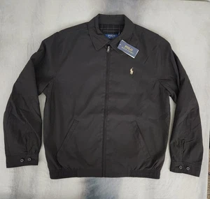 Polo Ralph Lauren Bi-Swing Pony Windbreaker Full-Zip Jacket Black, Men's Large - Picture 1 of 9