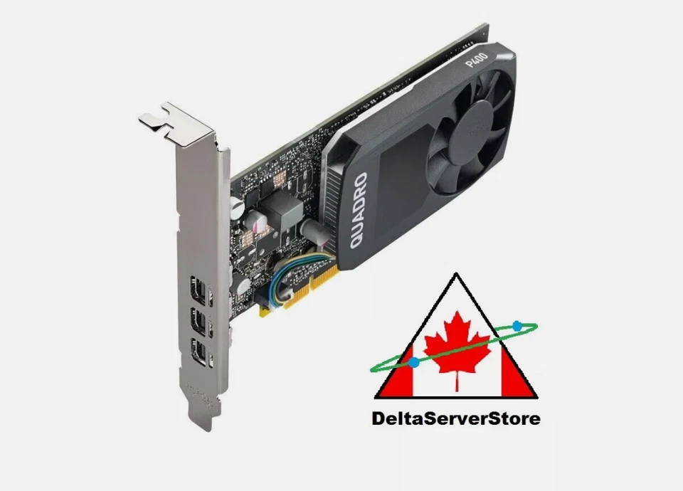 NVIDIA Quadro P400 professional graphics card 2GB GDDR5 3 x MiniDP Low Profile - Image 1 of 1
