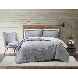 Truly Soft grau Kuschelwärme King Bettdecken-Set - Bild 1 von 20
