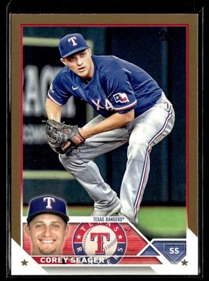 2023 Topps Series 1 Gold Corey Seager /2023 Rangers #315 - Image 1 of 2