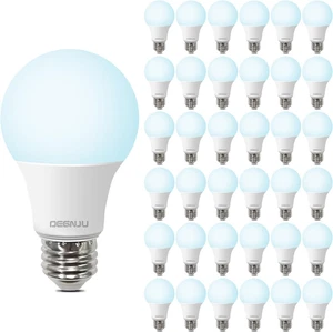 36 Pack LED Light Bulbs 60 Watt Equivalent, A19 5000K Daylight, 800 Lumens, E26  - Picture 1 of 12