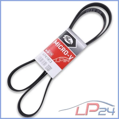 1X GATES COURROIE TRAPÉZOÏDALE À NERVURES POUR AUDI A8 4D 2.8 94-96 - Photo 1/4