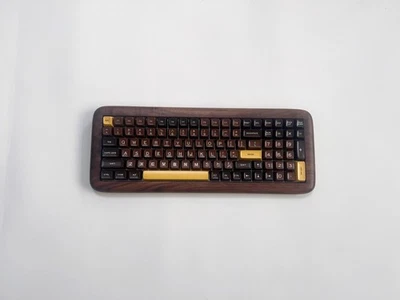 Brown Yellow Chocolatier ABS Doubleshot SA Profile Keycap Set - Image 1 of 4