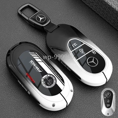 Key Fob Case Cover for Mercedes-Benz C S E S450 S500 GLC CLS - Image 1 of 4