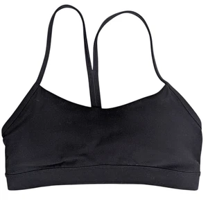 Lululemon Flow Y Nulu Sport-BH Damengröße 8 schwarz Yoga Pilates Fitnessstudio Laufen - Bild 1 von 3