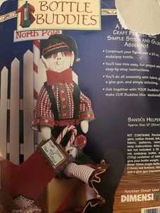Santas Helper. Toy / Bottle Cover Making Kit. Bottle Buddies. Dimensions. New - Picture 1 of 3