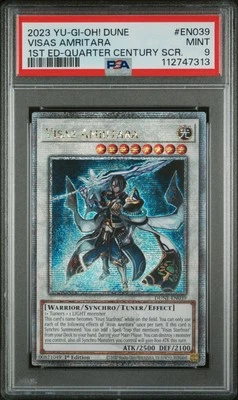 Yugioh Visas Amritara DUNE-EN039 Quarter Century Secret Rare 1st Edition PSA 9 - Image 1 of 4