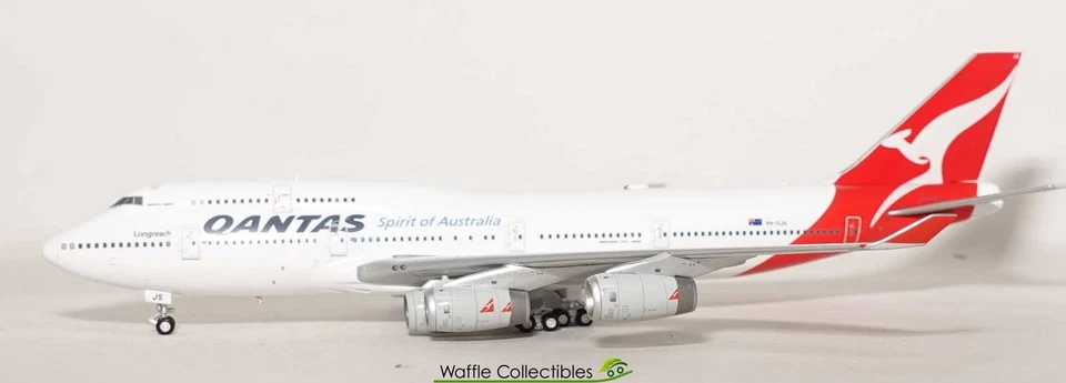1:400 HX Models Qantas Airways B 747-400 VH-OJB 92759 MBHX40010E Airplane Model - Image 1 of 1