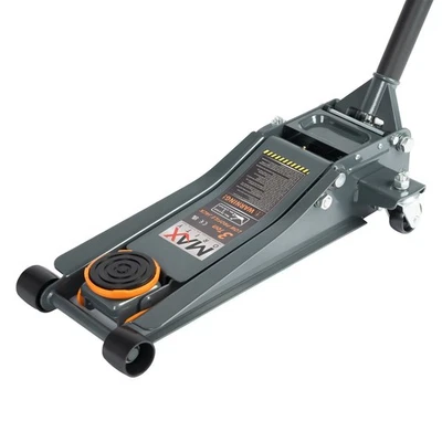 3 Ton Floor Jack Low Profile Rapid Dual Pistons Pump 2.9'' To 19.9'', Orange - Image 1 of 4