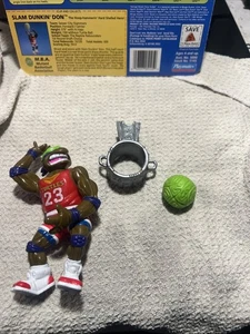 1991 Slam Dunk Donatello TMNT Teenage Mutant Ninja Turtles 100% Komplett Vintage - Bild 1 von 6