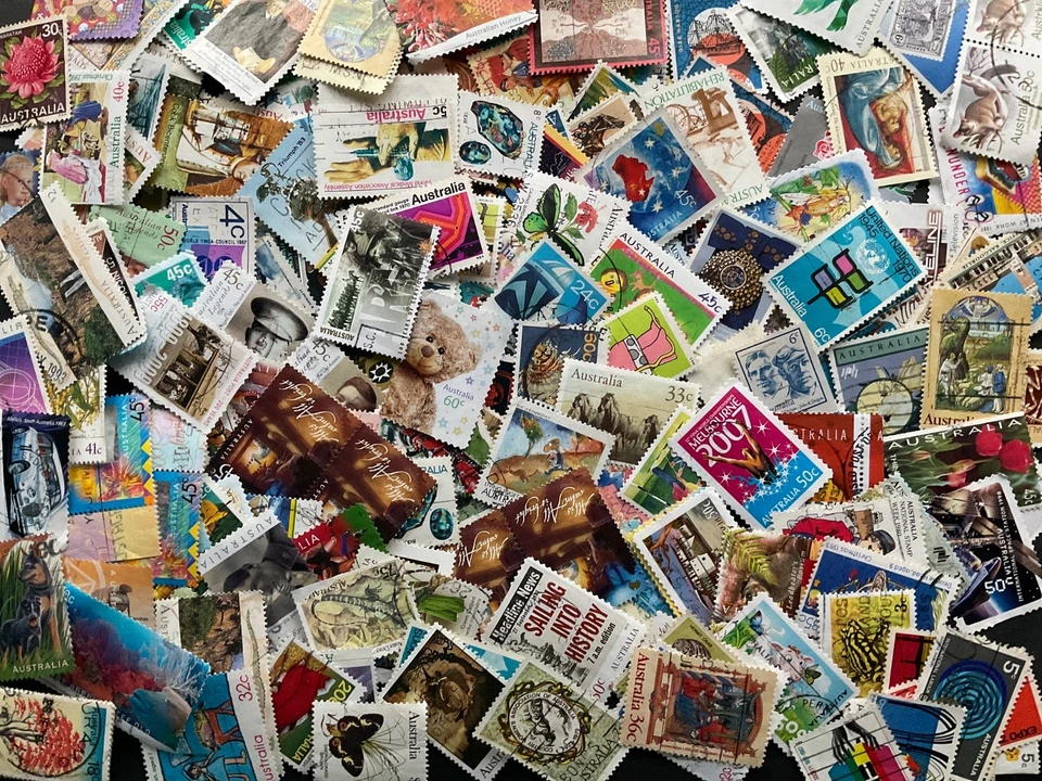  Lot of 1000 Used Australia Charity Kiloware Stamps off paper Crafting Collect — 第 1/1 张图片