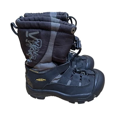 Keen Winterport II Botas Juveniles Talla 11 Negro Gris Impermeable Invierno Nieve Senderismo Foto 1 de 4