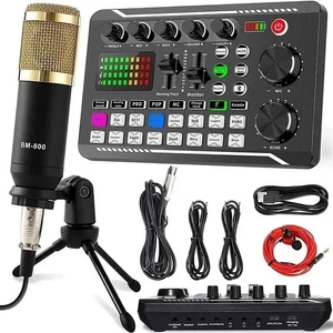 F998 DJ Soundkarte Mischpult USB Audio Interface für PC Musik Aufnahme - Bild 1 von 6
