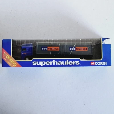 Corgi Superhaulers TY87004 Daf 95 Skeletal Trailer P&O Nedlloyd Model - Unused - Image 1 of 4